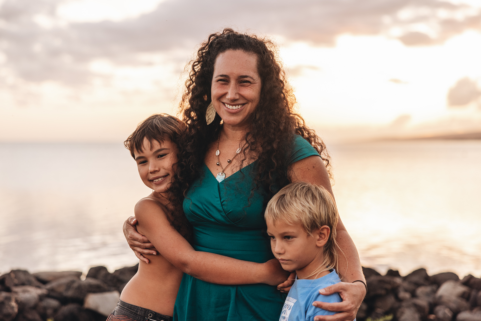 Noelani with kids Noelani