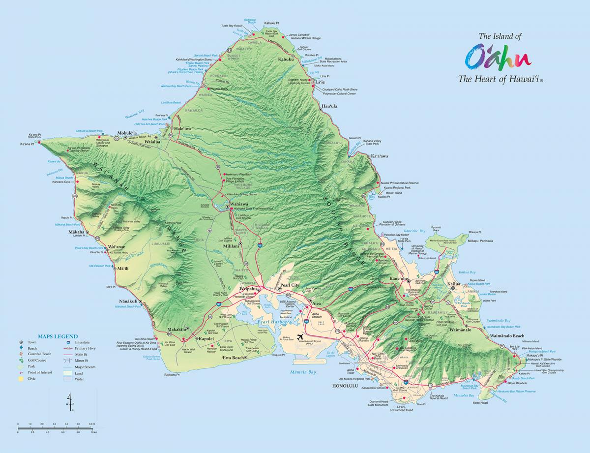 map of hawaii oahu Oahu Maps Go Hawaii map of hawaii oahu