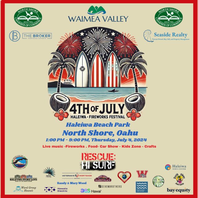 Haleiwa 4th of July Fireworks, Car Show and Community Festival Go Hawaii