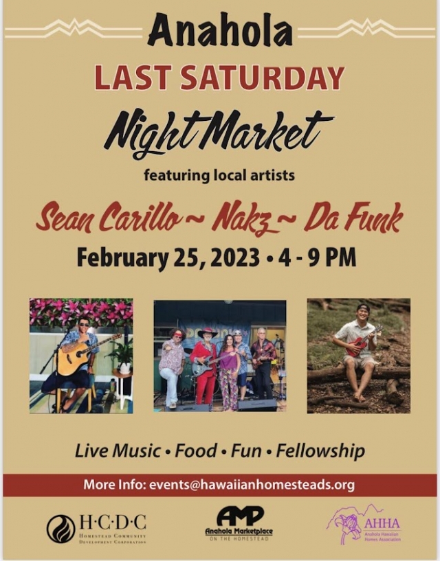 Last Saturday Night Market at Anahola Marketplace Go Hawaii