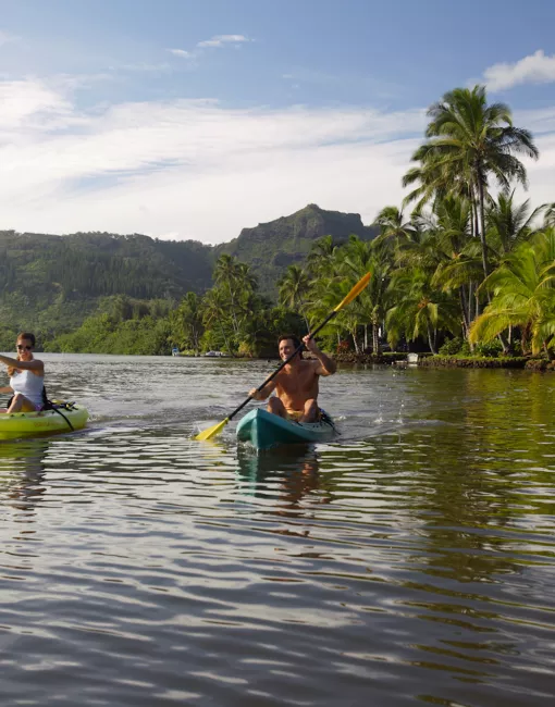 Kayaking on Wailua River