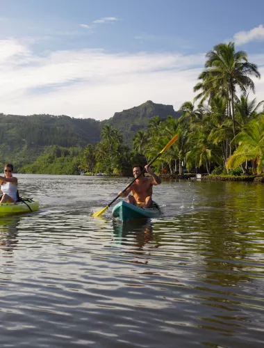 Kayaking on Wailua River