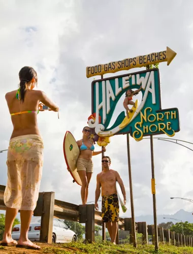 Oʻahu's North Shore is a popular surf destination