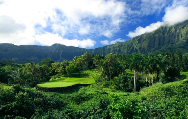 Golf course in Hawaii