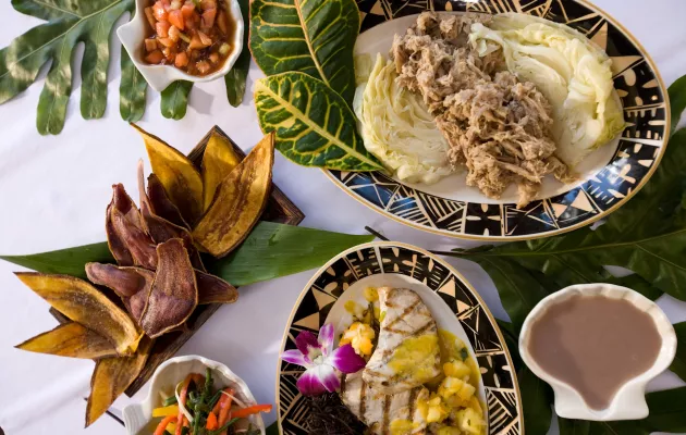 Luau feast in Hawaii