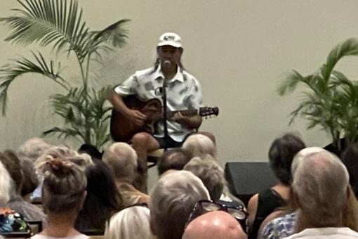 Dwight Kanae Performing At The Kona Festival