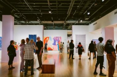 view of the gallery during The Vibe music night