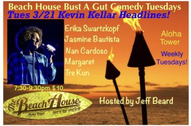 Come laugh Tuesdays at Beach House inside Aloha Tower Marketplace