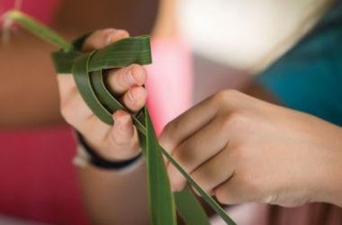 Coconut Frond Weaving at The Shops at Wailea