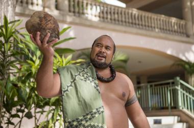 Coconut Husking at The Shops at Wailea