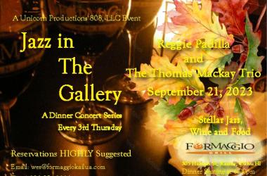 September 21, 2023 - Reggie Padilla and The Thomas Mackay Trio