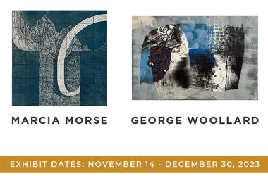 Marcia Morse and George Woollard exhibit