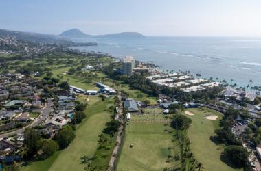 View of Waialae Country Club, site of the Sony Open in Hawaii