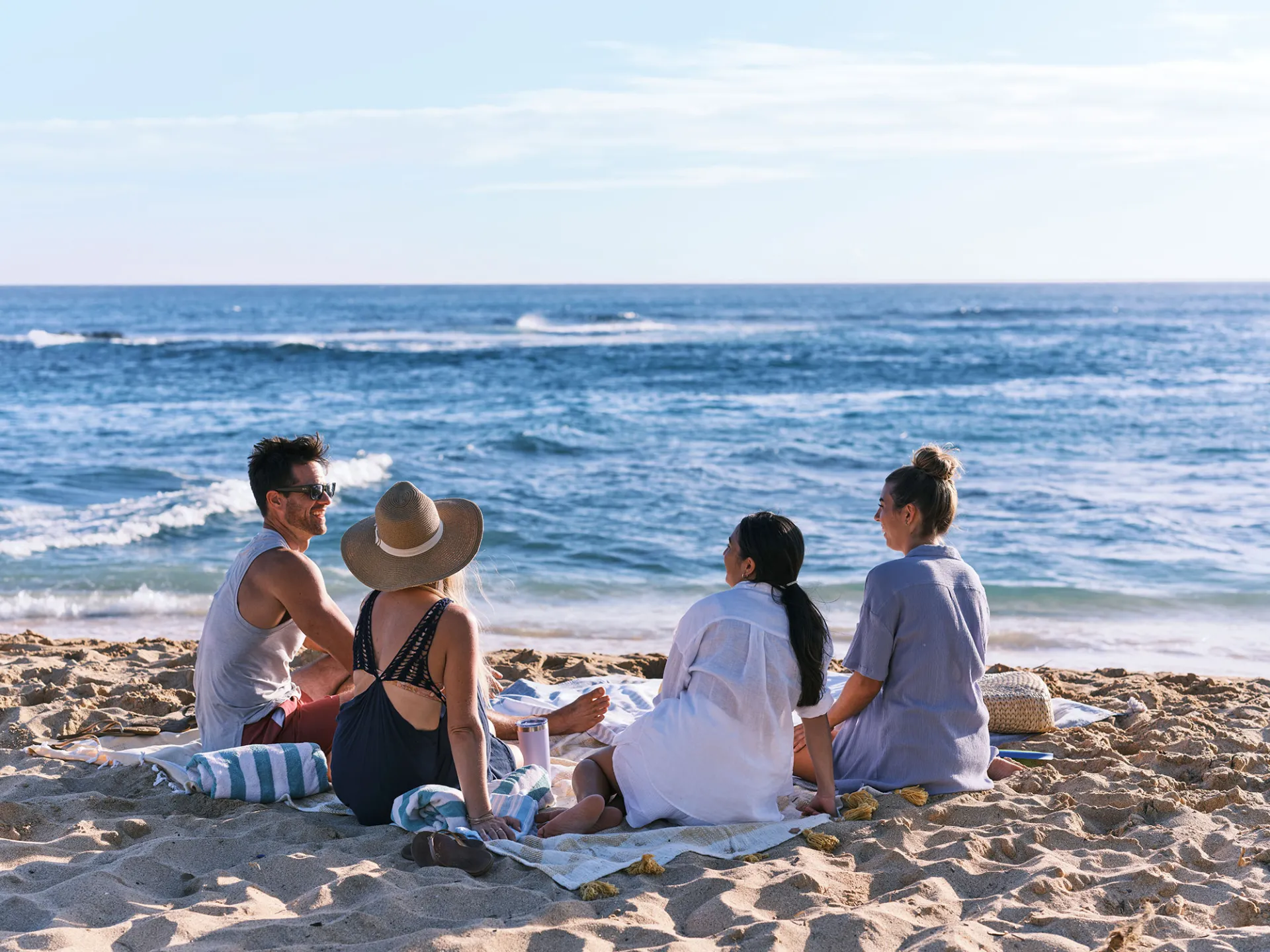 Friends at Kauai Beach