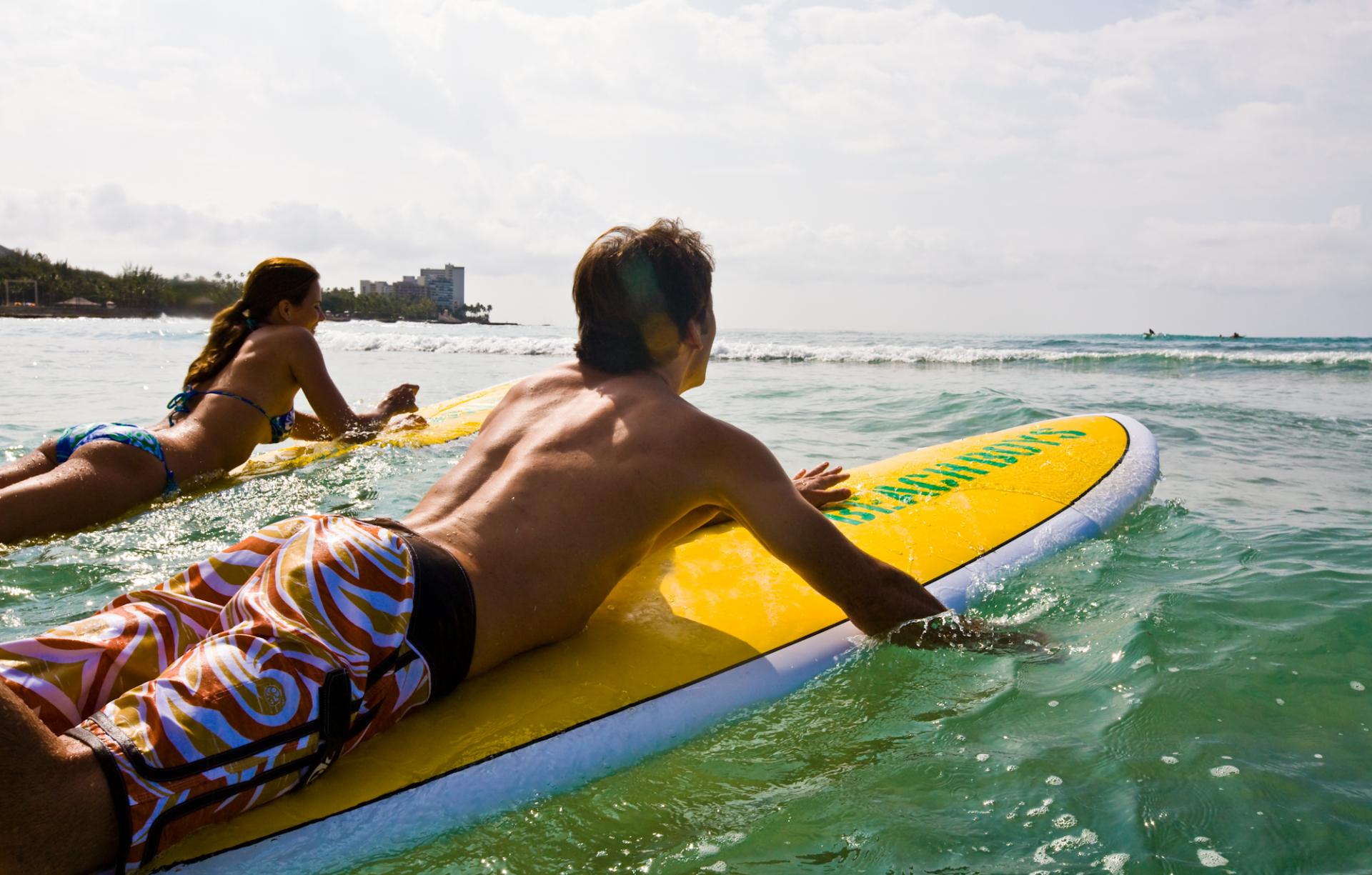 Surfing in Hawaii