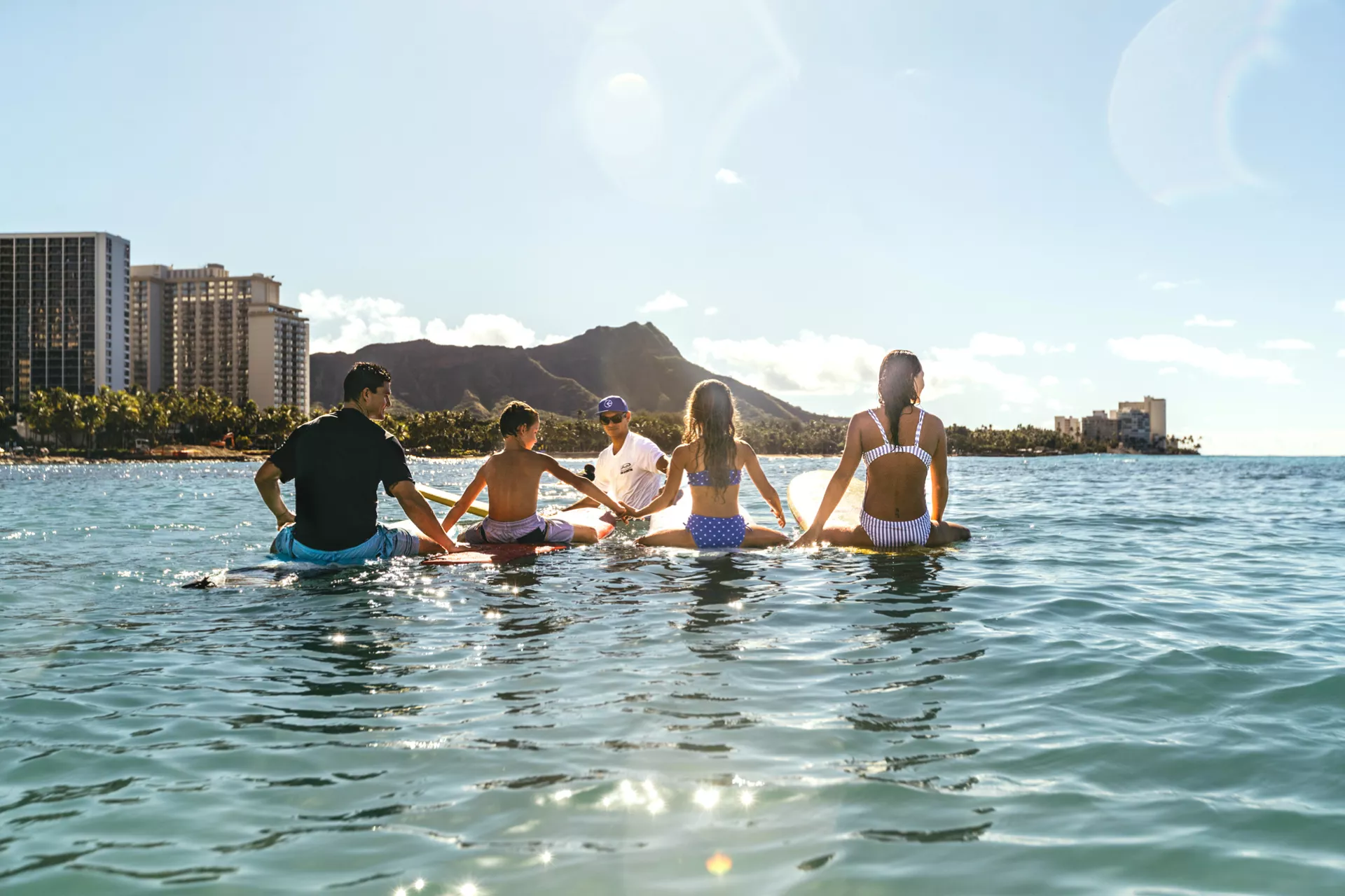 Family surf lesson
