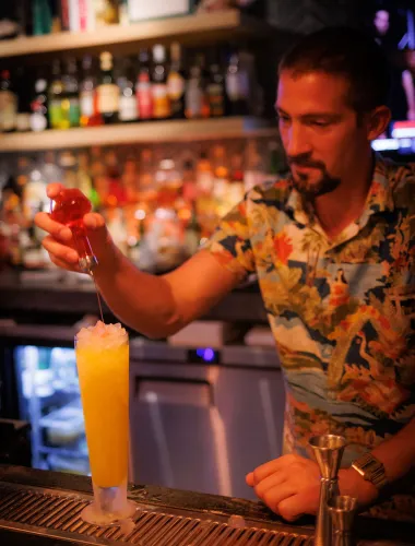 Bartender at Lānaʻi City Bar & Grill in Hawaiʻi