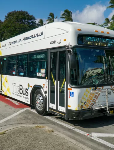 Electric Bus in Oahu
