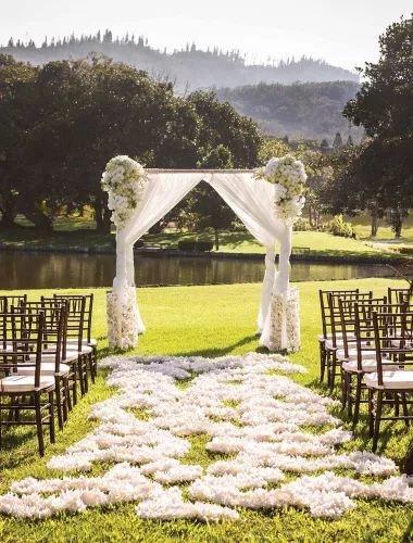 Wedding at the Four Seasons Lanai