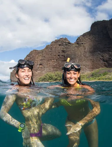 Snorkeling on Kauaʻi in Hawaiʻi