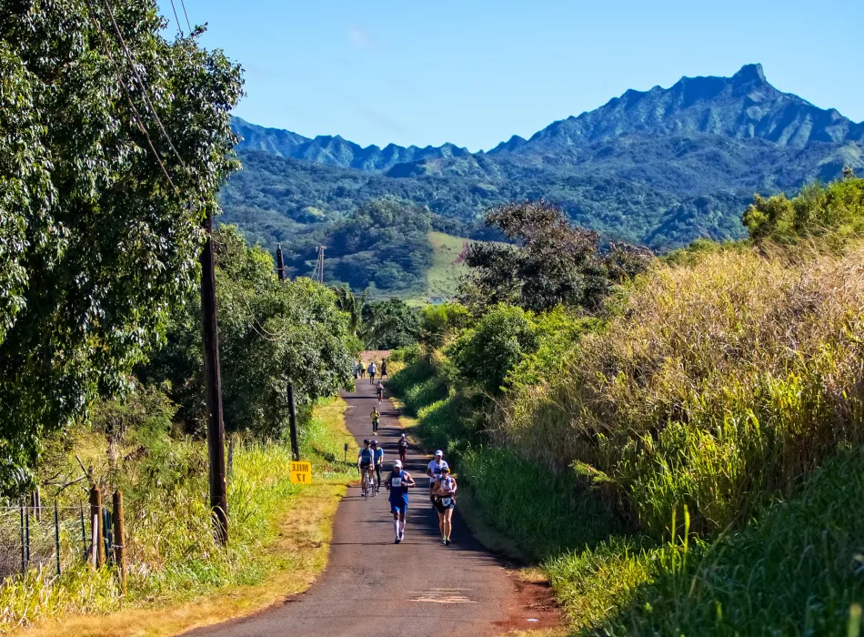 Full marathon course in Kalaheo.