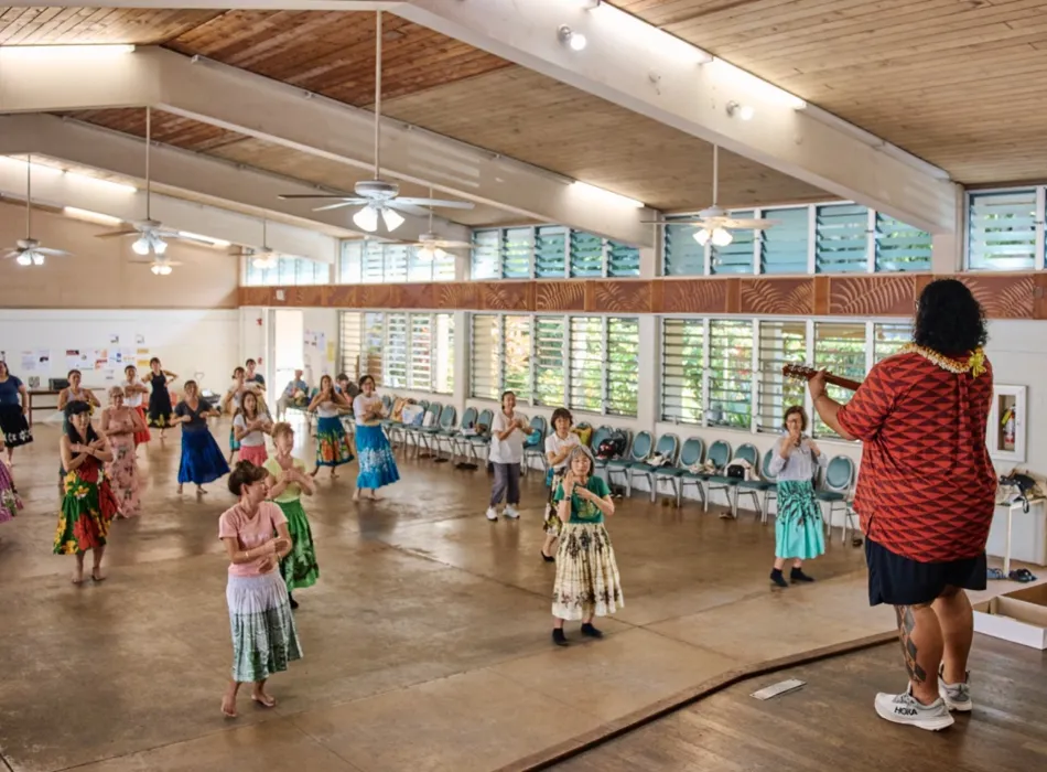 Hula with Nalani Keale at Waikiki Community Center
