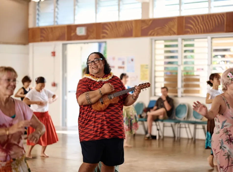 Hula with Nalani Keale at Waikiki Community Center
