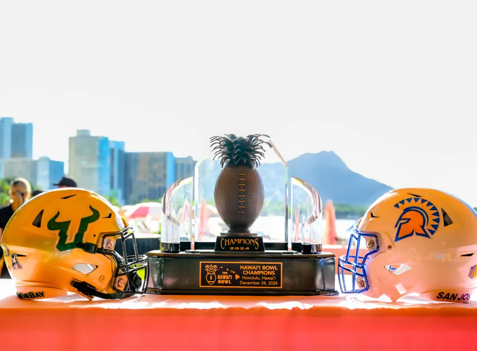 2024 Trophy with Diamond Head in the distance