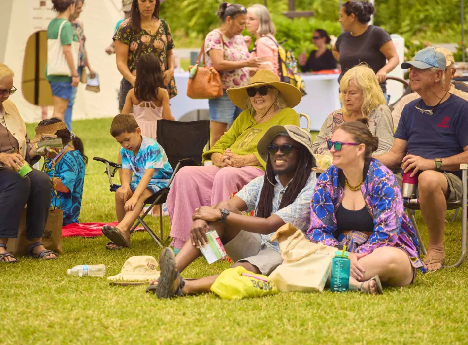 Experience Volcano festival goers enjoy one of the many event venues during the festivities