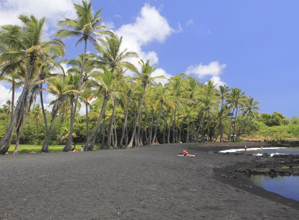 Punaluu Black Sand Beach