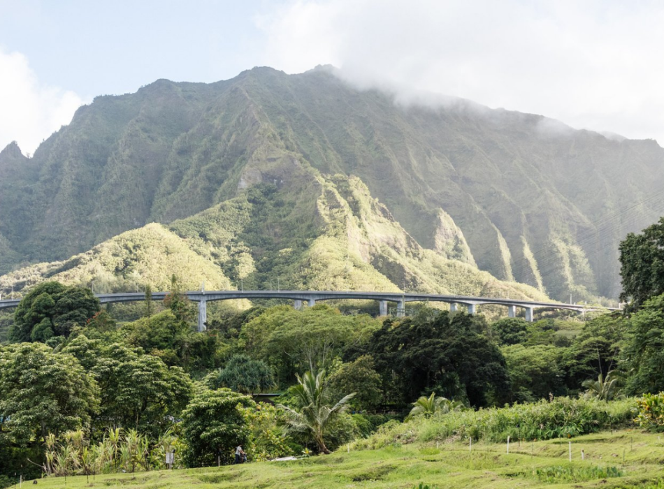 Scenic view of Papahana Kuaola