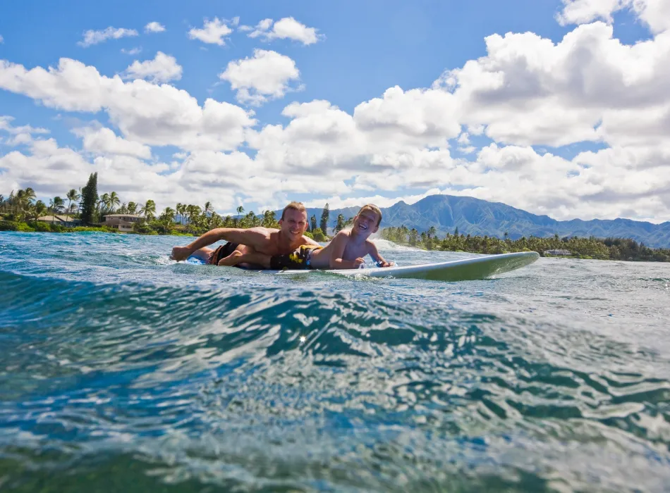 Surfing on Maui