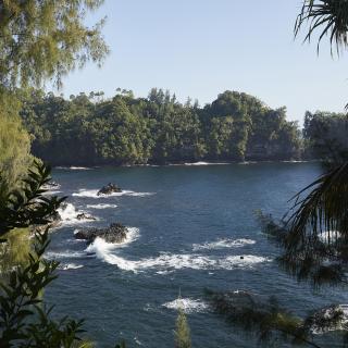 Onomea Bay on the Hamakua Coast on the island of Hawaii