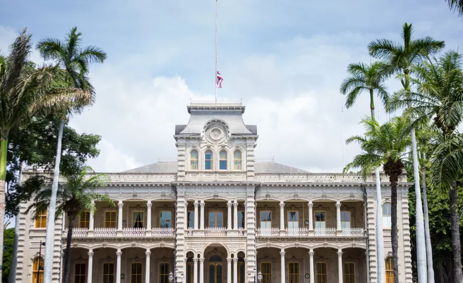 Iolani Palace Exterior