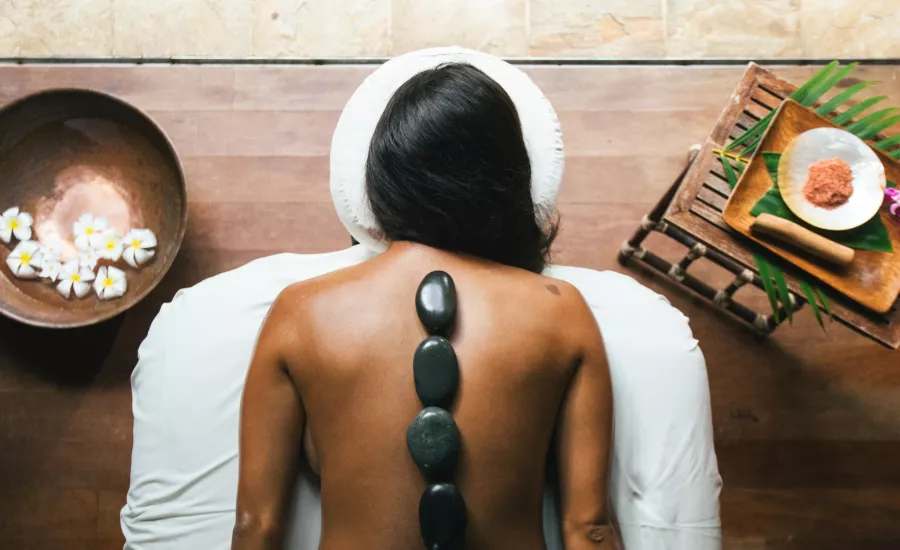Woman getting a spa treatment