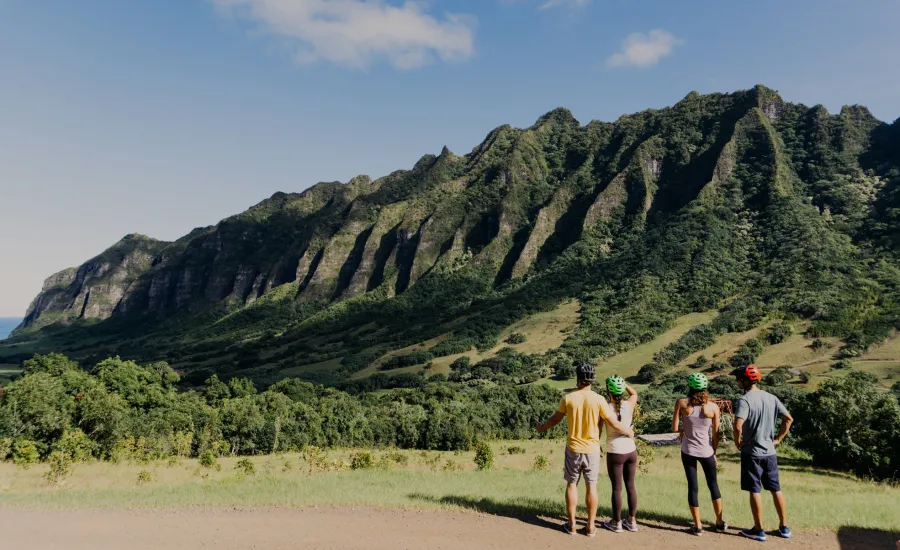 Family at Kualoa Ranch