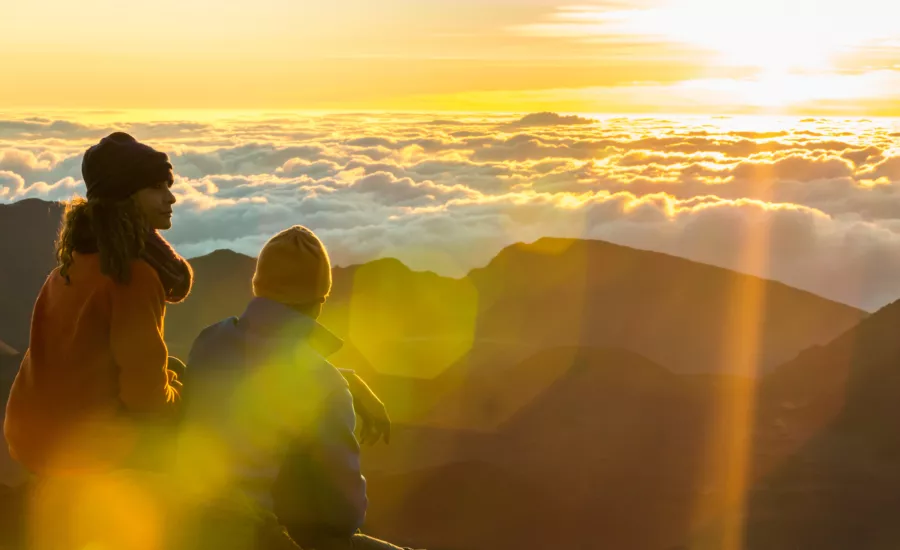 Sunrise atop Haleakala Maui