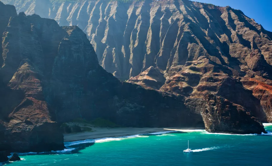 Sailing the Napali Coast Kauai