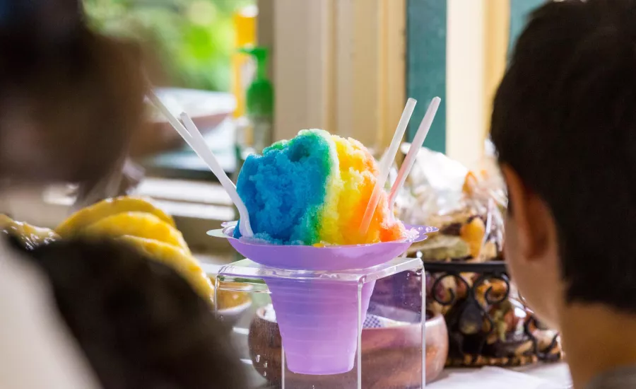 Shaved ice in Kula Maui