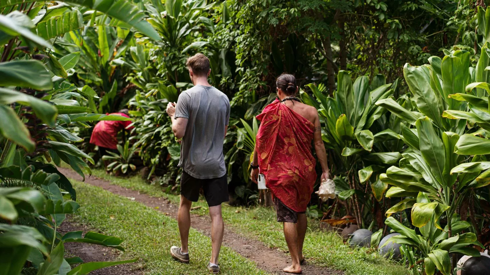 Man walking on Molokai